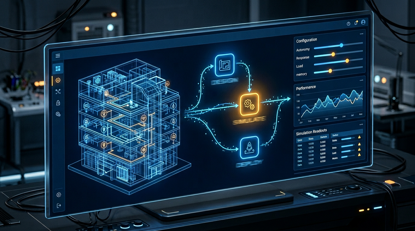 Agentic Lab — digital twin design, simulation, and deployment workstation
