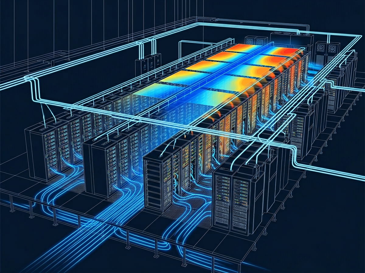 AI-optimized data center cooling and power